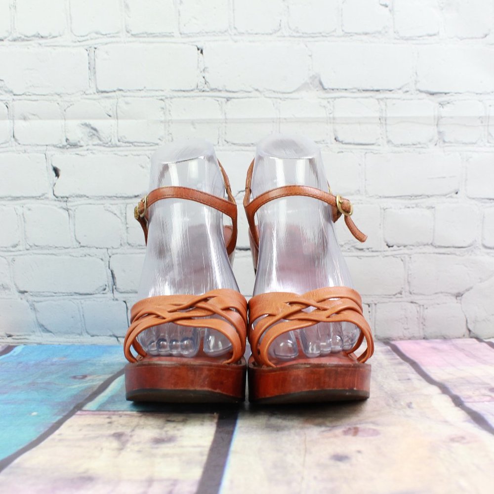 Pierre Open Toe Ankle Strappy Heeled Sandal Sz 9 M - Picture 4 of 9